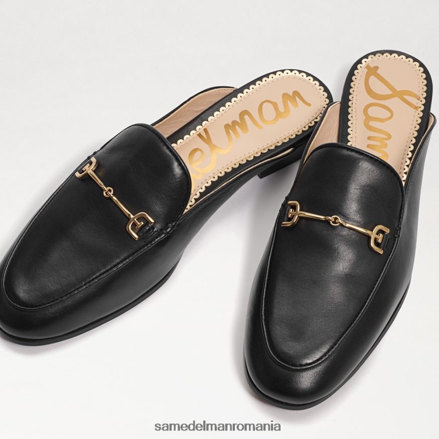 Sam Edelman încălţăminte piele neagra femei Linnie bit mule HN448Z79