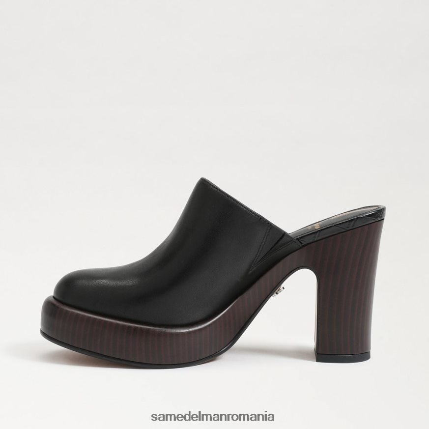 Sam Edelman încălţăminte piele neagra femei catâr cu toc shiloh HN448Z714