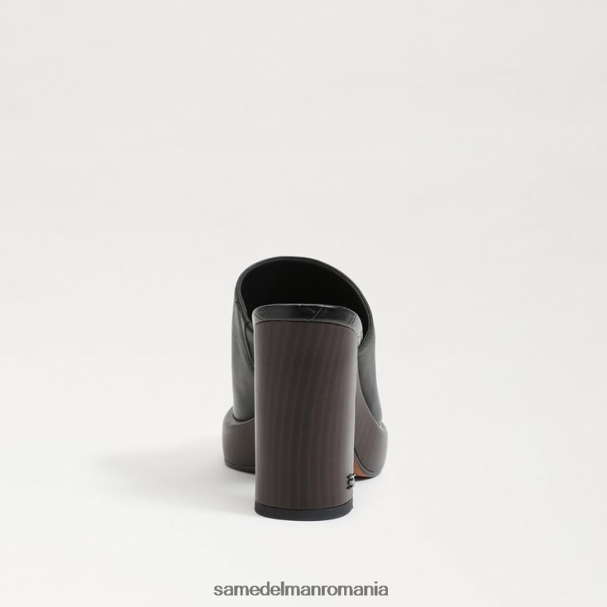 Sam Edelman încălţăminte piele neagra femei catâr cu toc shiloh HN448Z714