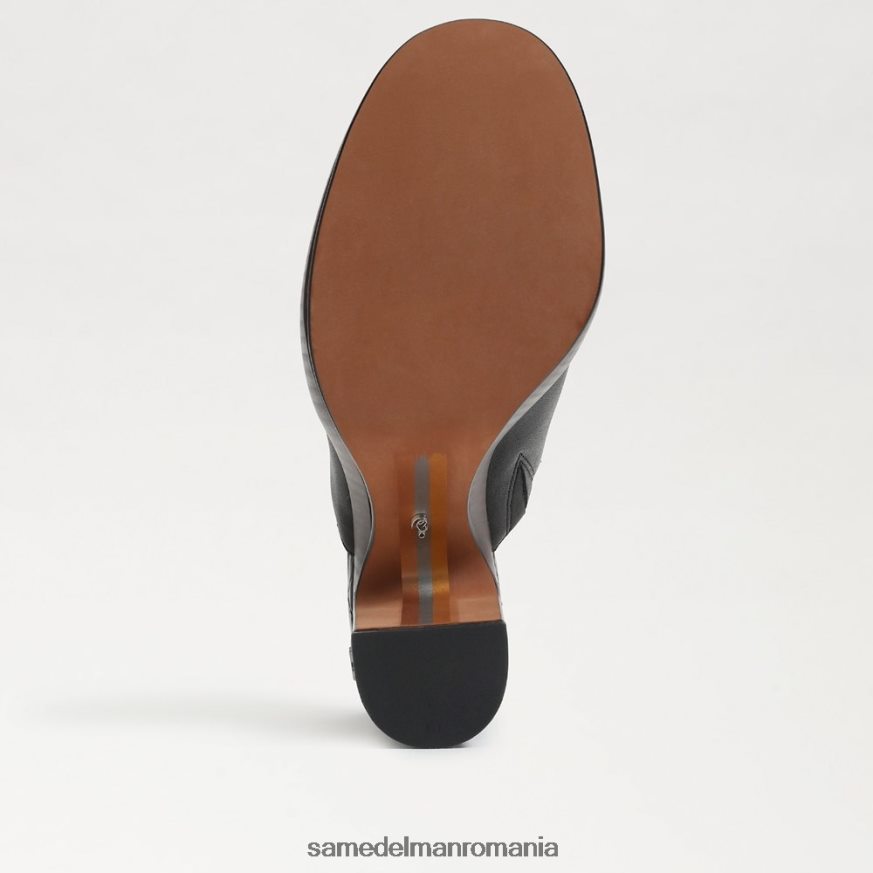 Sam Edelman încălţăminte piele neagra femei catâr cu toc shiloh HN448Z714