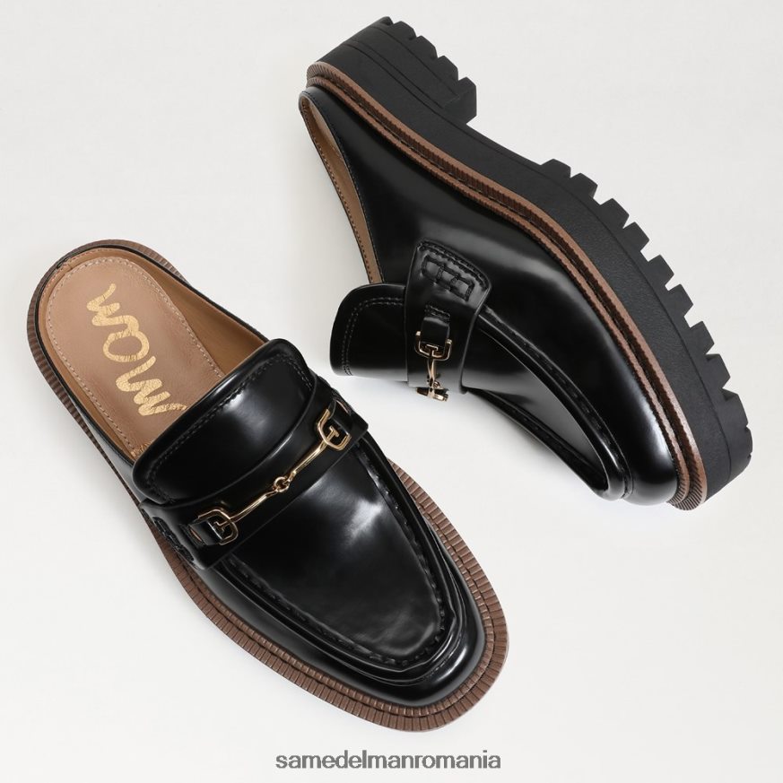 Sam Edelman încălţăminte piele neagra femei lennon lug talpă catâr HN448Z465