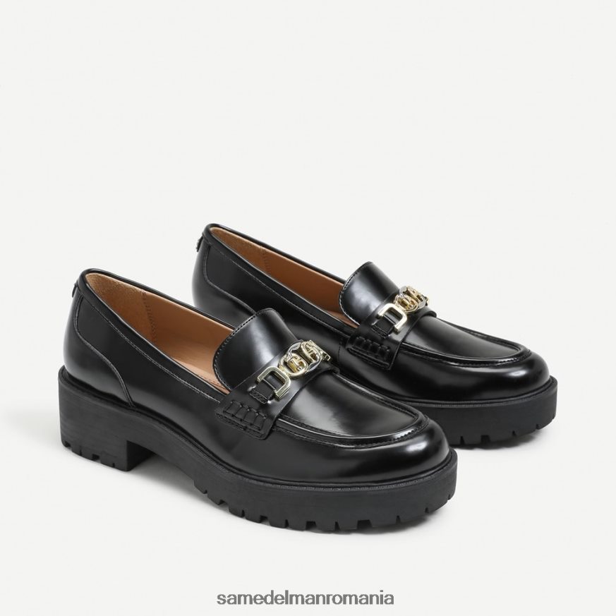Sam Edelman încălţăminte brevet negru femei teagan lug talpa mocasnic HN448Z395
