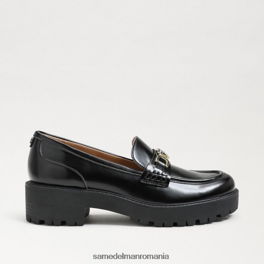 Sam Edelman încălţăminte brevet negru femei teagan lug talpa mocasnic HN448Z395