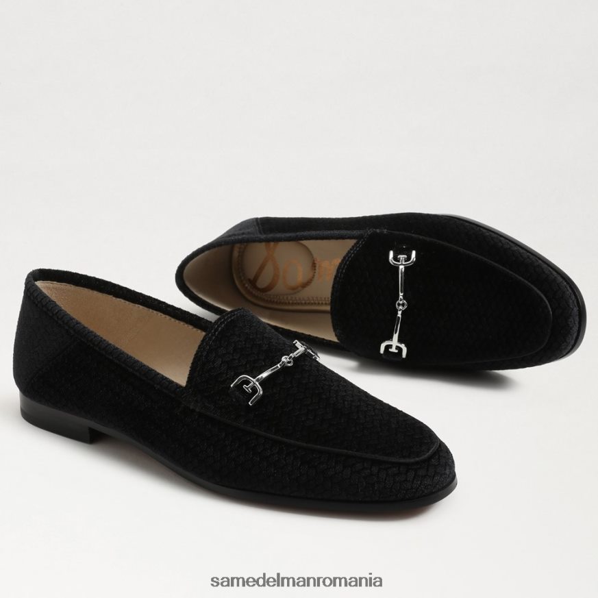 Sam Edelman încălţăminte catifea neagra femei loraine bit loafer HN448Z36