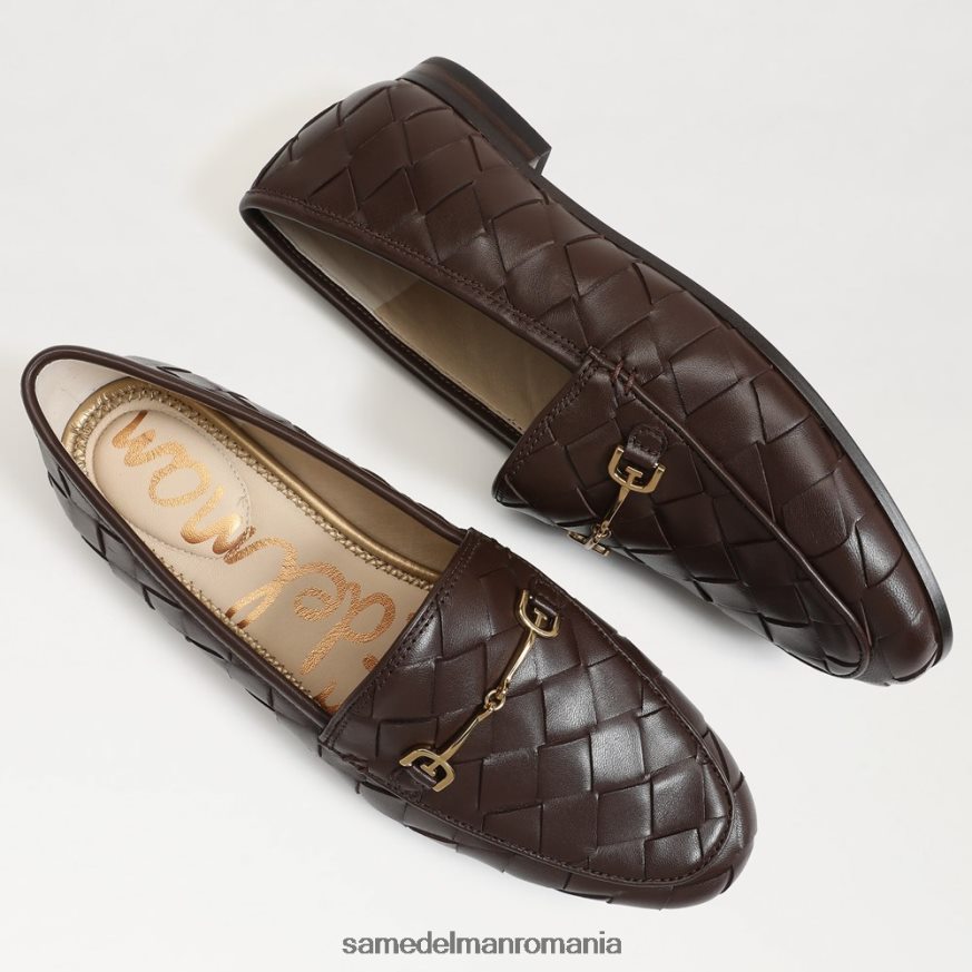 Sam Edelman încălţăminte ciocolata neagra femei mocasnic țesut loraine HN448Z516
