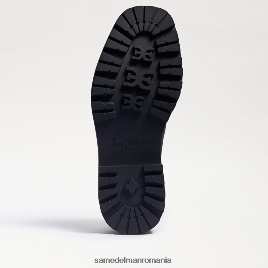 Sam Edelman încălţăminte cutie neagră lucioasă femei mocasnic cu talpă laurs HN448Z428