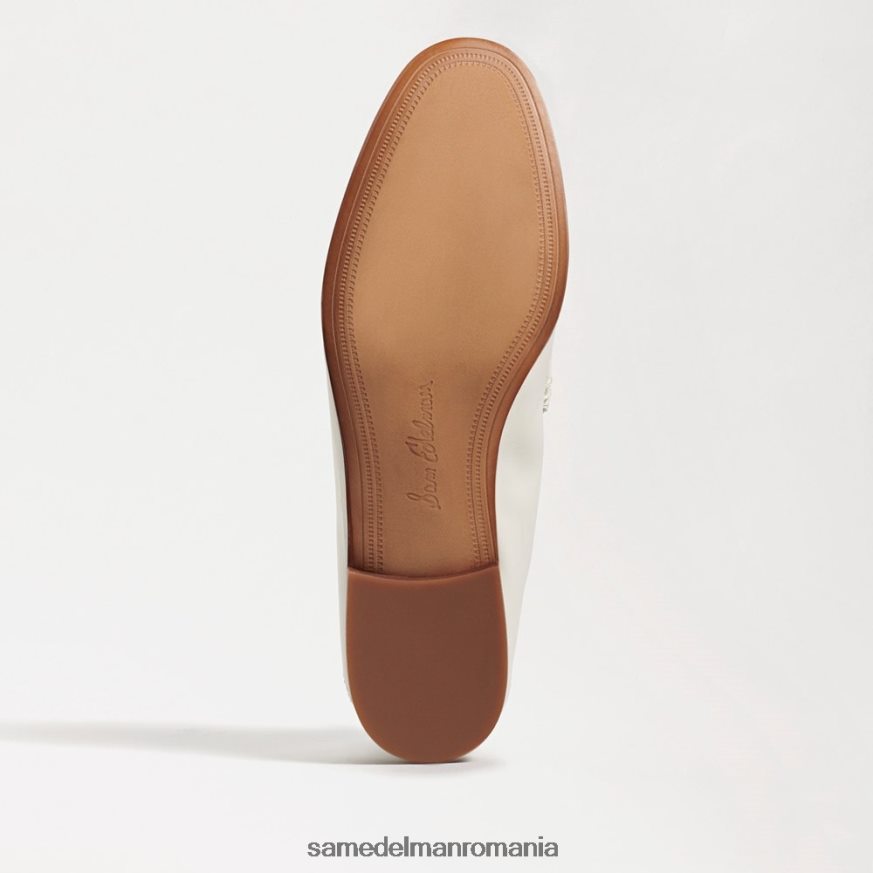 Sam Edelman încălţăminte piele albă femei loraine bit loafer HN448Z43