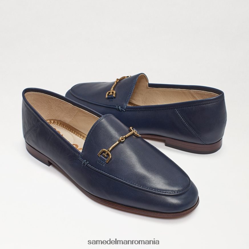 Sam Edelman încălţăminte piele bleumarin baltic femei loraine bit loafer HN448Z46