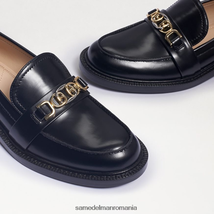 Sam Edelman încălţăminte piele cutie neagră femei christy loafer HN448Z215