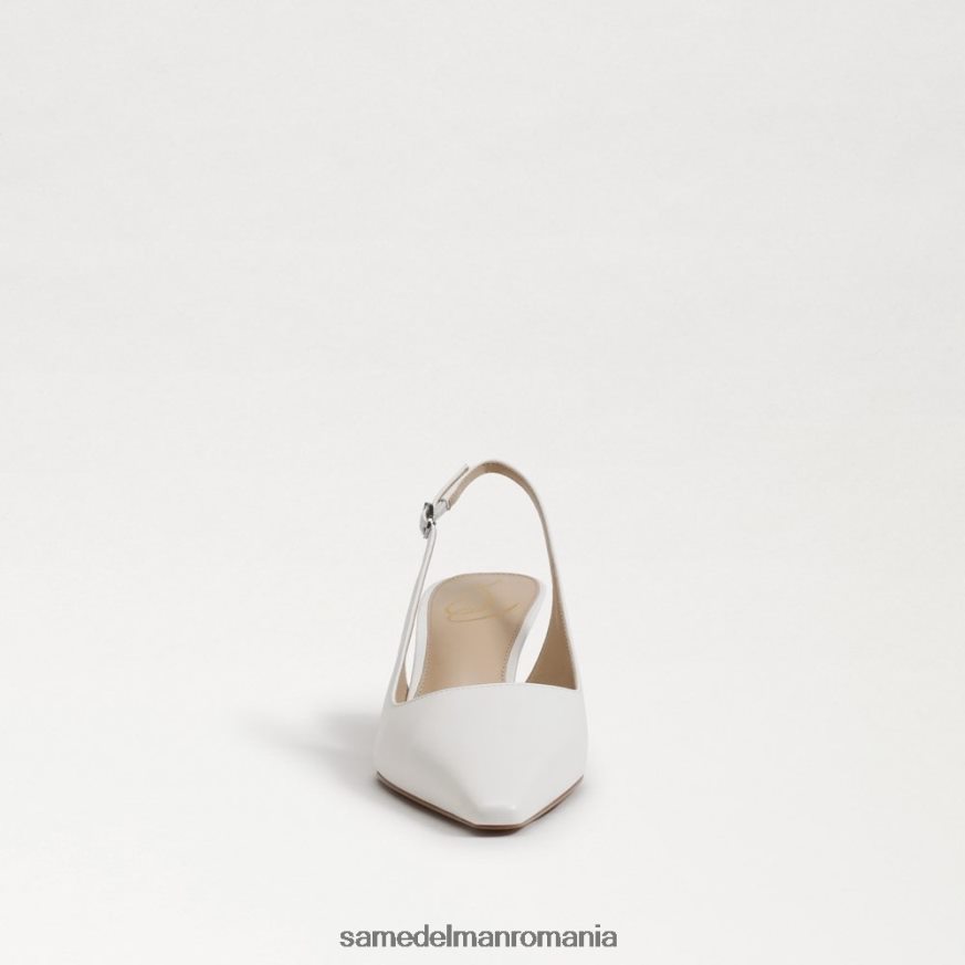 Sam Edelman încălţăminte alb strălucitor femei pompă bianka slingback HN448Z90