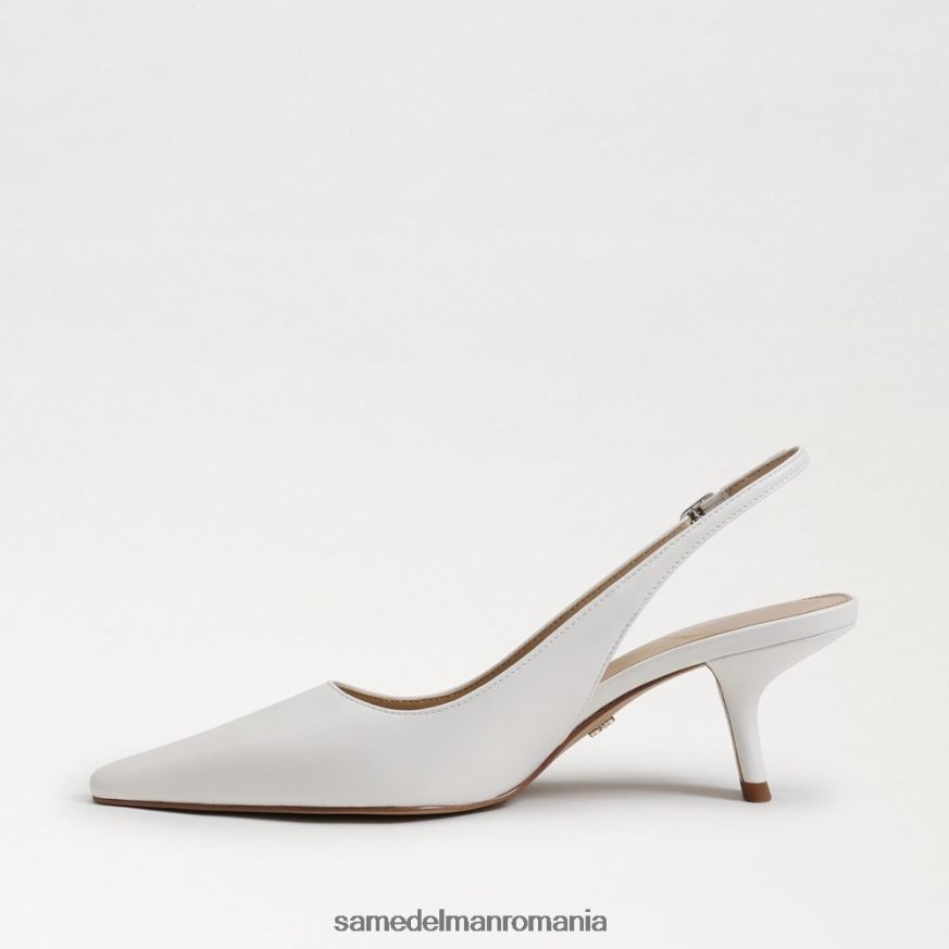 Sam Edelman încălţăminte alb strălucitor femei pompă bianka slingback HN448Z90