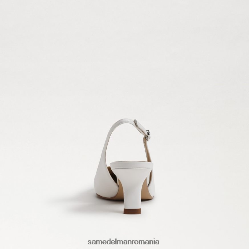 Sam Edelman încălţăminte alb strălucitor femei pompă bianka slingback HN448Z90