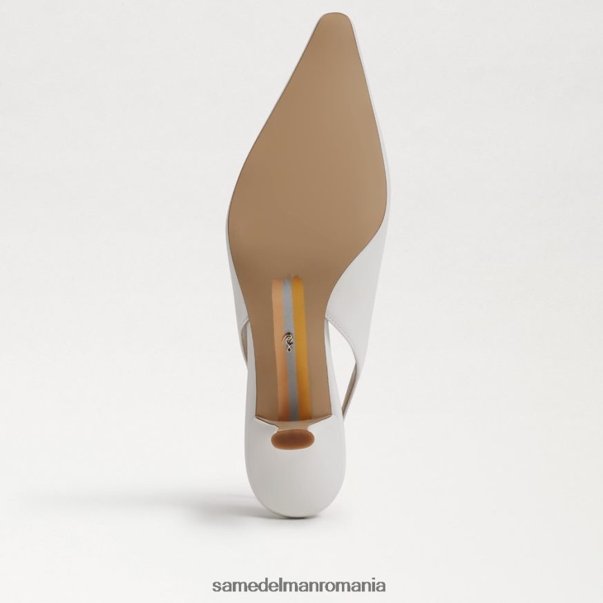 Sam Edelman încălţăminte alb strălucitor femei pompă bianka slingback HN448Z90
