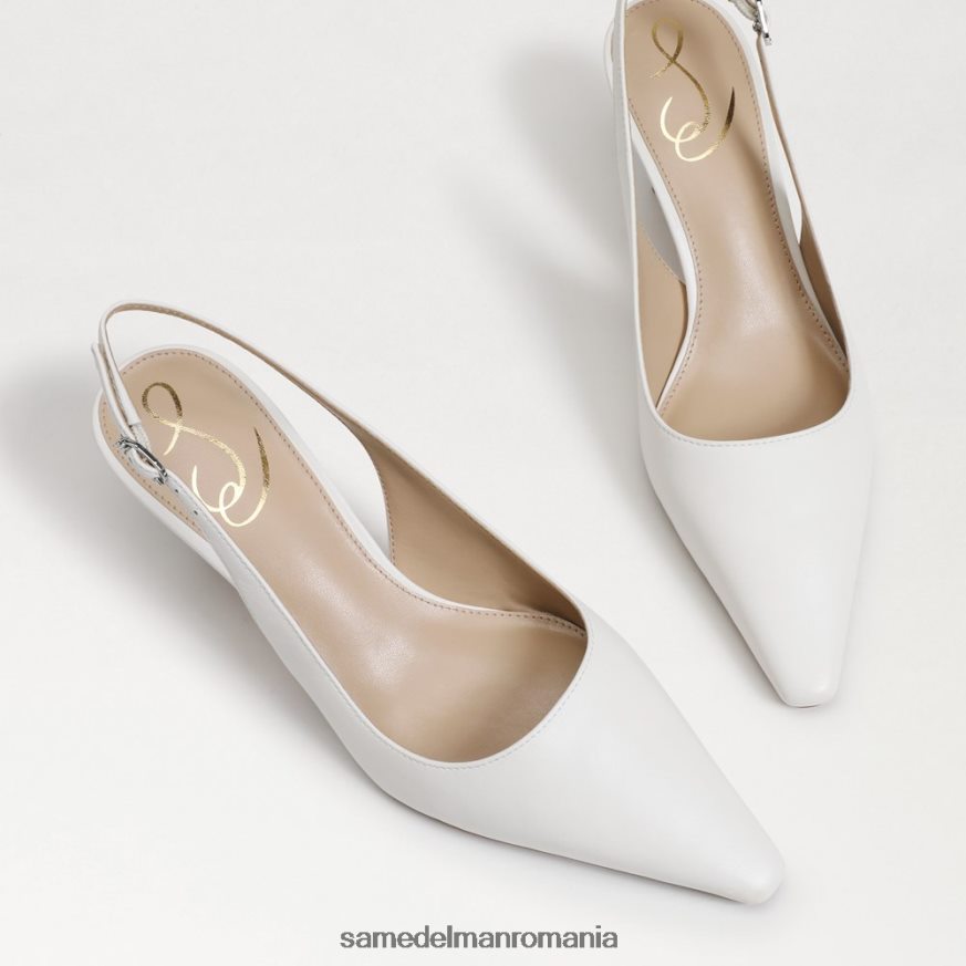 Sam Edelman încălţăminte alb strălucitor femei pompă bianka slingback HN448Z90