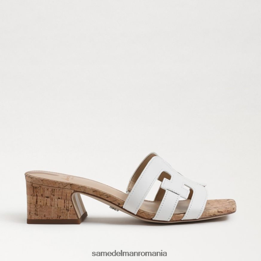 Sam Edelman încălţăminte alb strălucitor femei winslow mule heel HN448Z354
