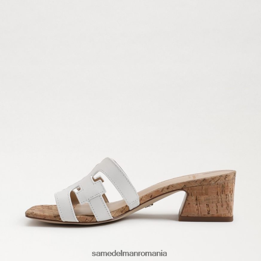 Sam Edelman încălţăminte alb strălucitor femei winslow mule heel HN448Z354