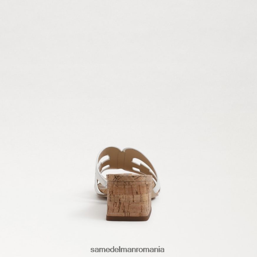 Sam Edelman încălţăminte alb strălucitor femei winslow mule heel HN448Z354