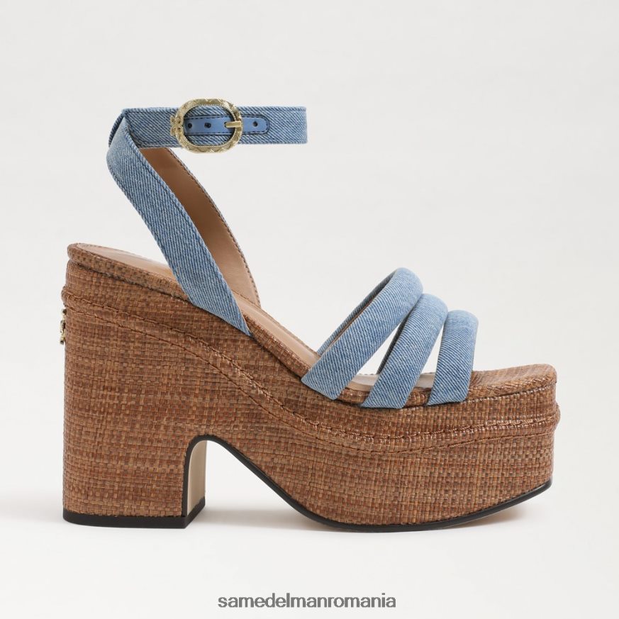 Sam Edelman încălţăminte albastru montrose femei sandale cu toc platforma tibby HN448Z437