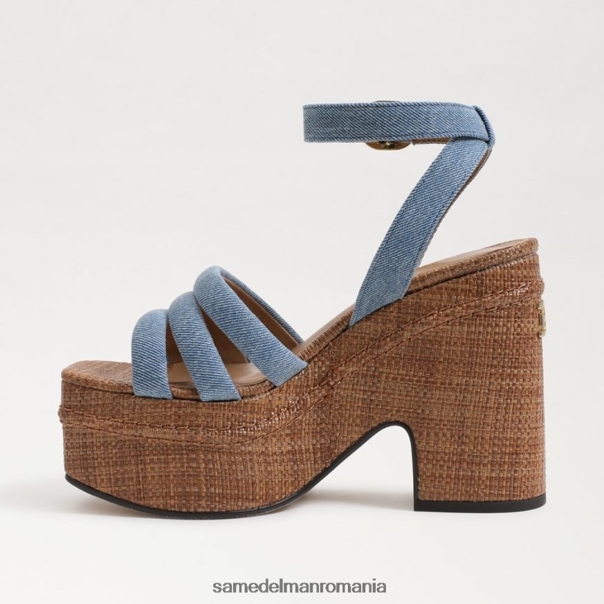 Sam Edelman încălţăminte albastru montrose femei sandale cu toc platforma tibby HN448Z437