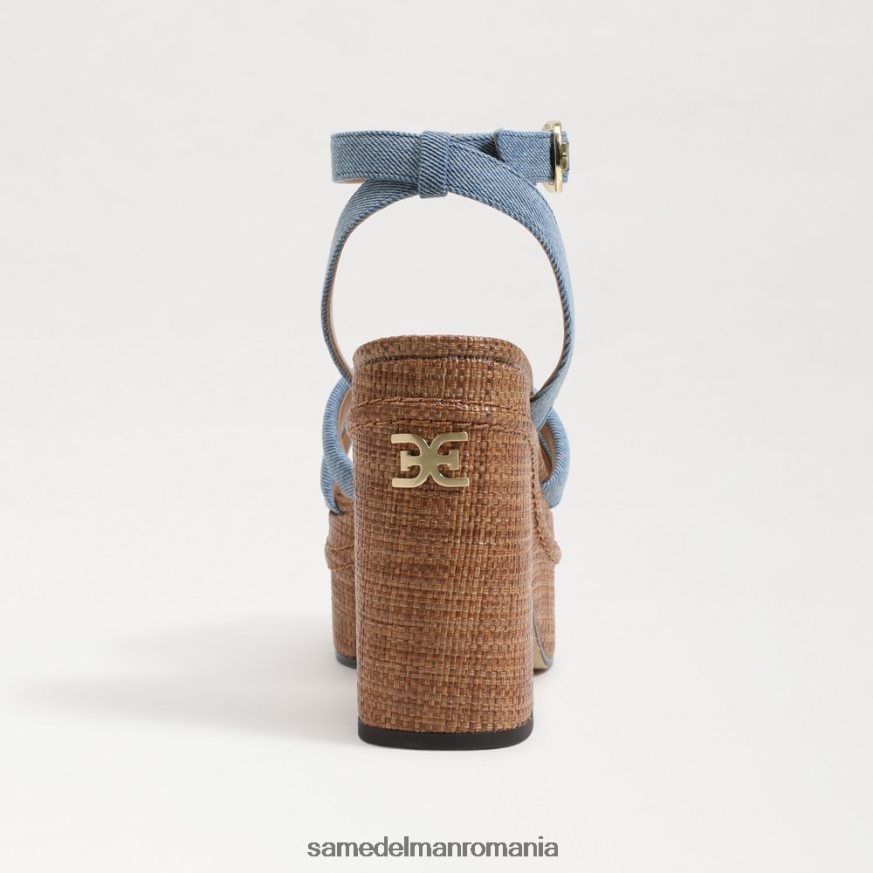 Sam Edelman încălţăminte albastru montrose femei sandale cu toc platforma tibby HN448Z437