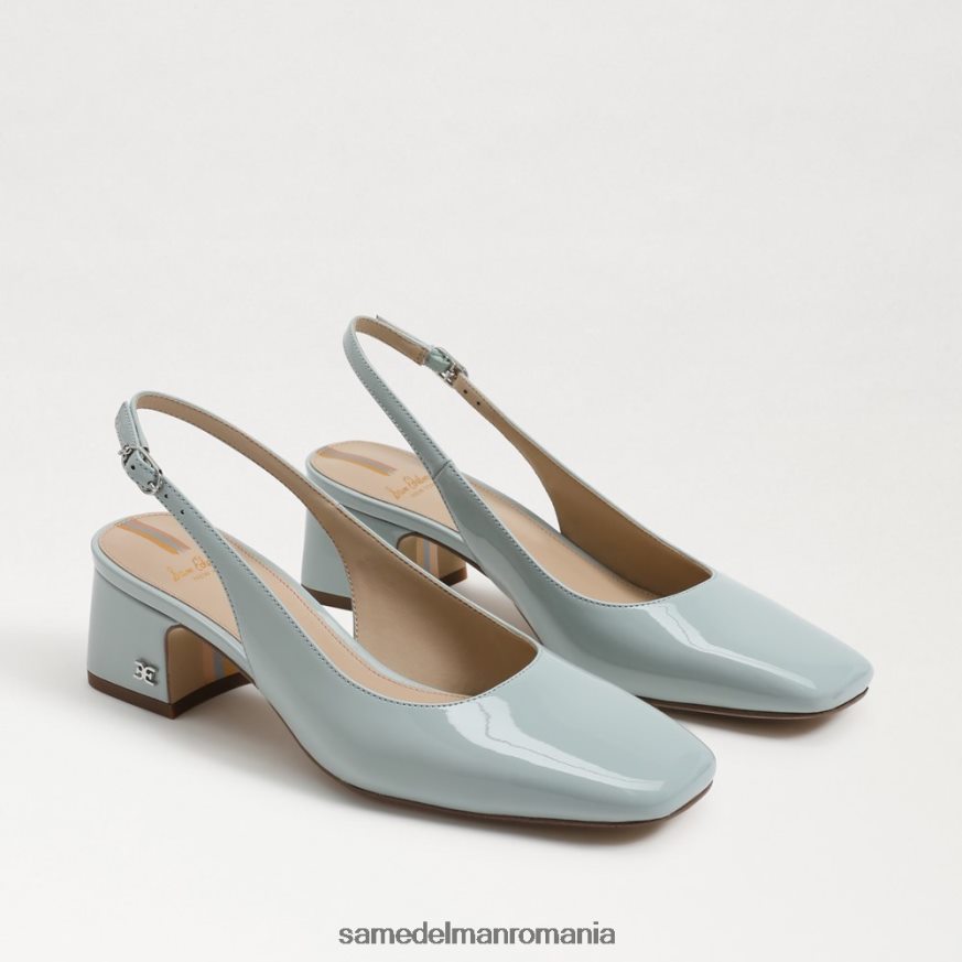 Sam Edelman încălţăminte albastru spuma de mare femei terra slingback kitten heel HN448Z190