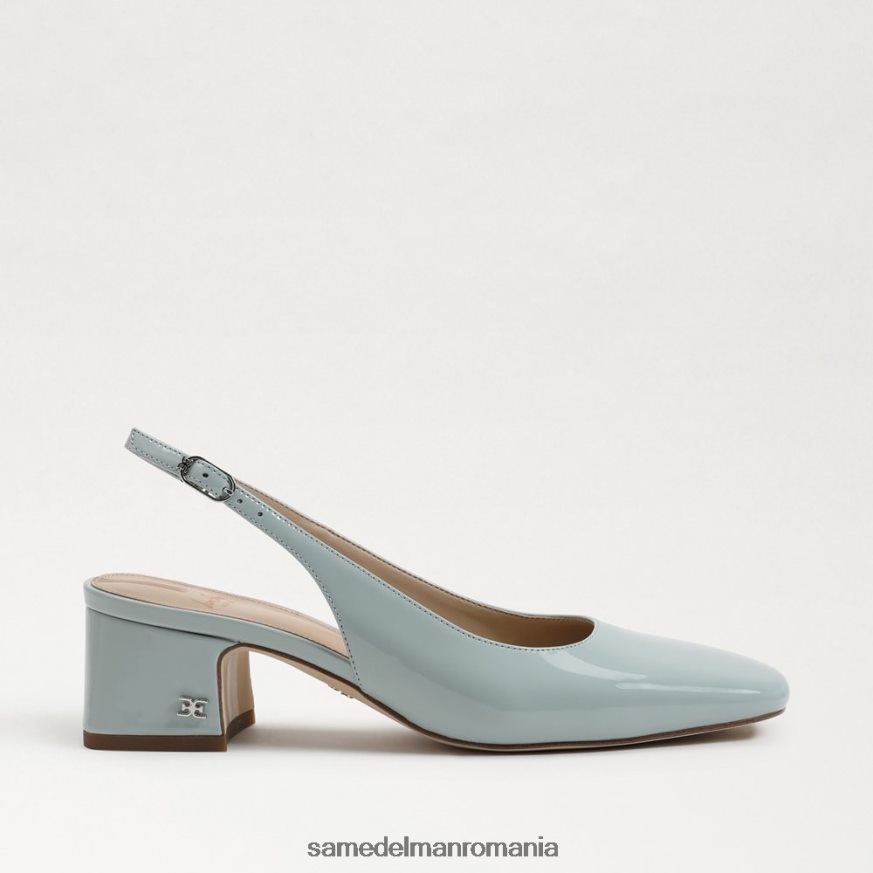 Sam Edelman încălţăminte albastru spuma de mare femei terra slingback kitten heel HN448Z190