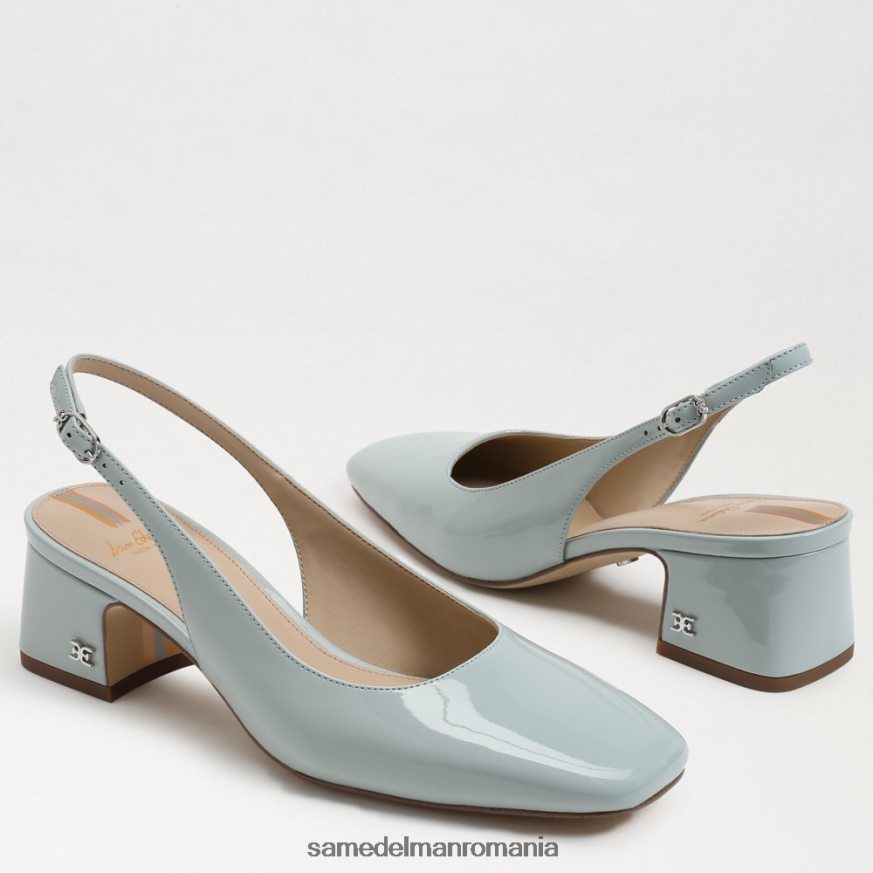 Sam Edelman încălţăminte albastru spuma de mare femei terra slingback kitten heel HN448Z190