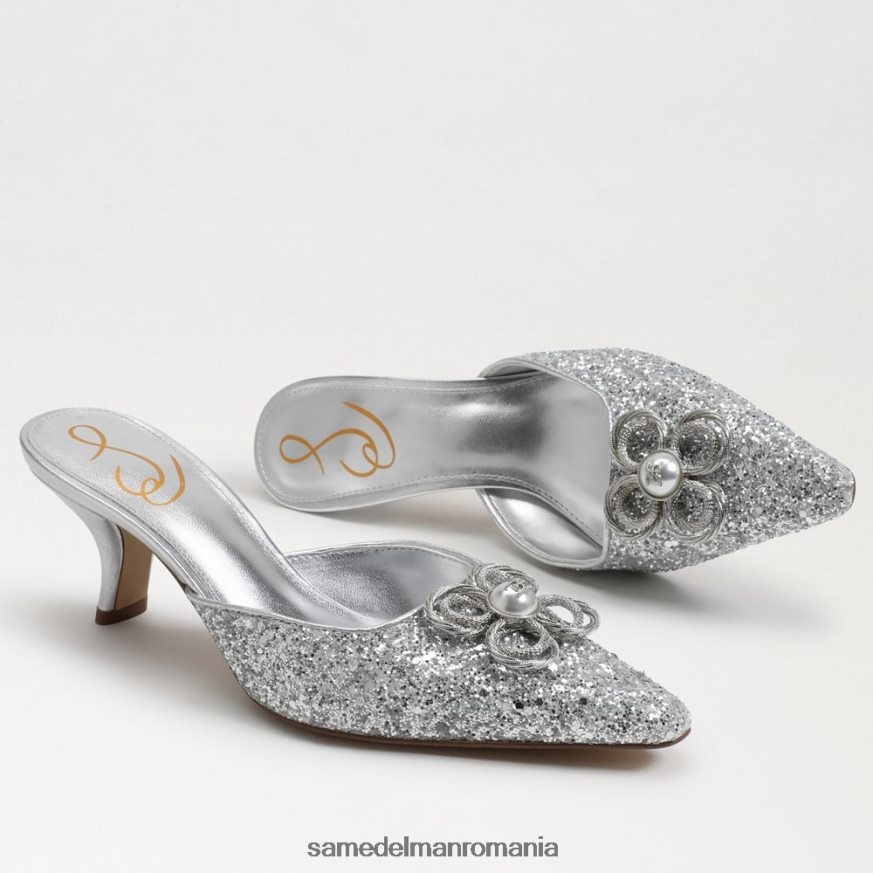 Sam Edelman încălţăminte argint moale femei brit tour kitten heel HN448Z588