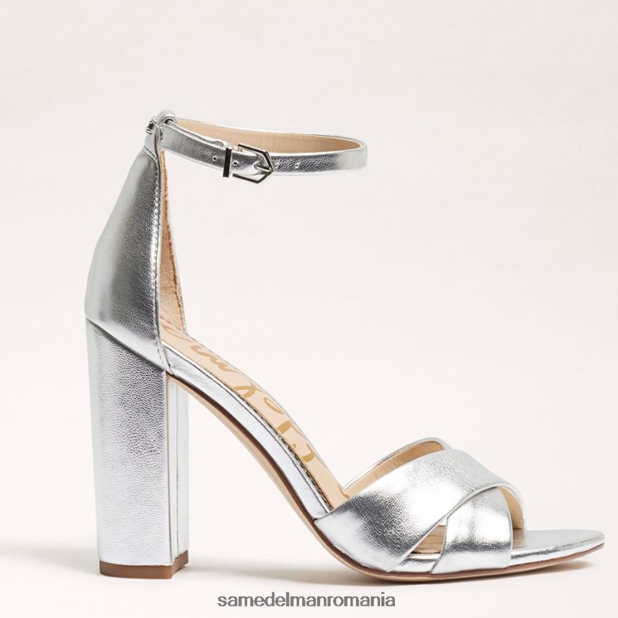 Sam Edelman încălţăminte argint moale femei sandală yancy cu curea la gleznă HN448Z771
