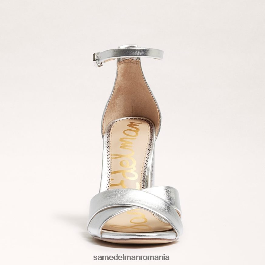 Sam Edelman încălţăminte argint moale femei sandală yancy cu curea la gleznă HN448Z771