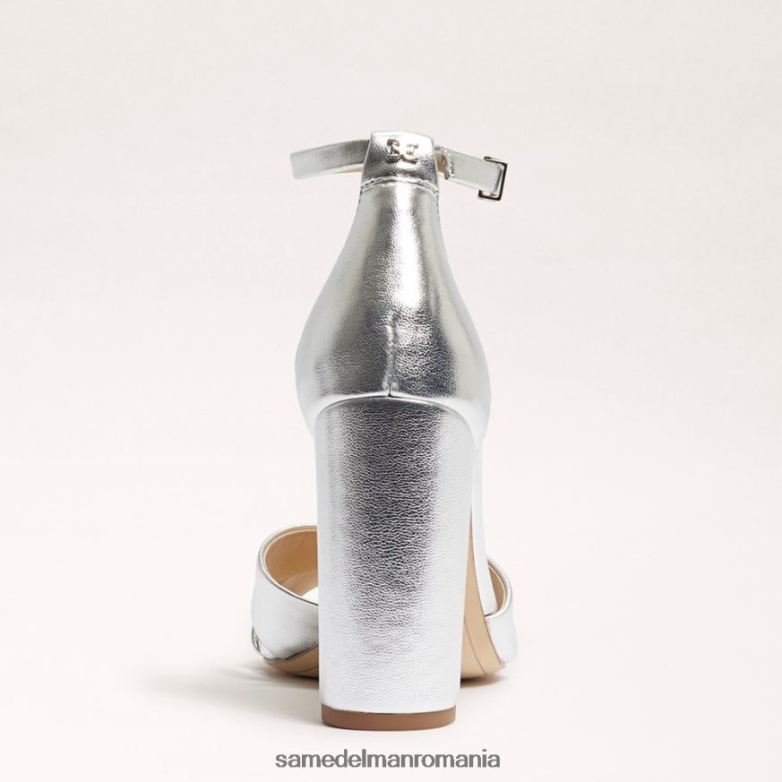 Sam Edelman încălţăminte argint moale femei sandală yancy cu curea la gleznă HN448Z771