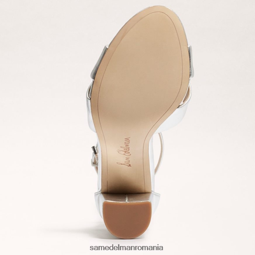 Sam Edelman încălţăminte argint moale femei sandală yancy cu curea la gleznă HN448Z771