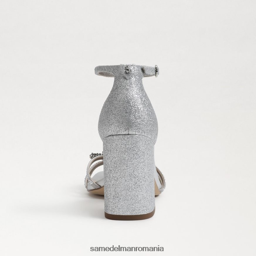 Sam Edelman încălţăminte argint moale femei sandale cu toc bloc Donnie HN448Z692