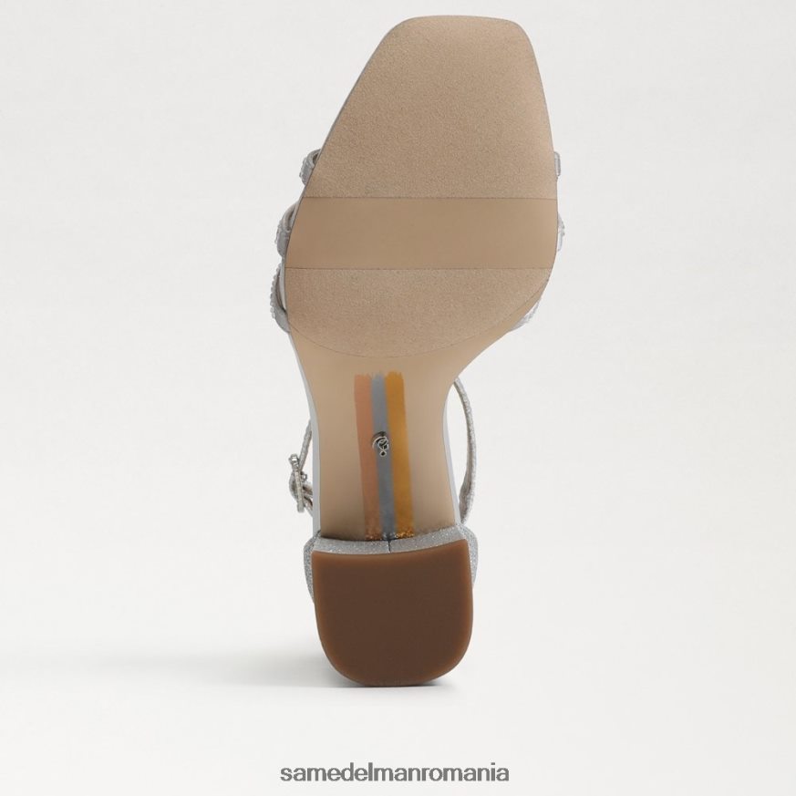Sam Edelman încălţăminte argint moale femei sandale cu toc bloc Donnie HN448Z692