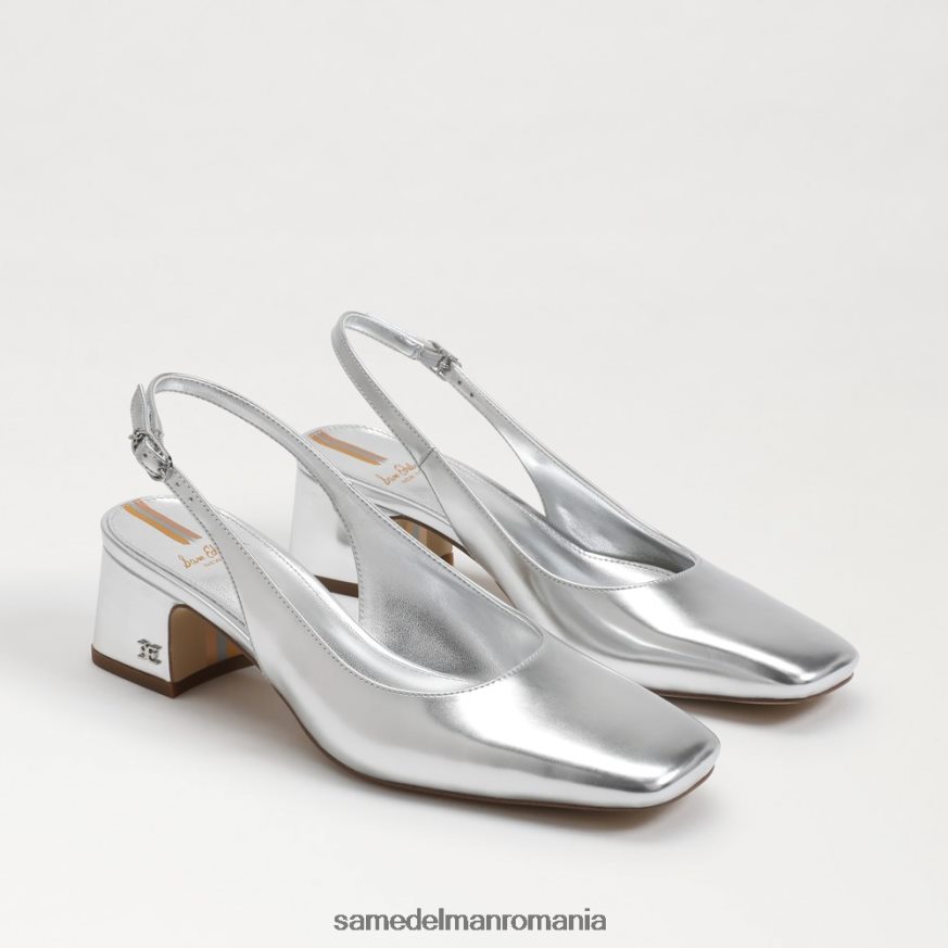 Sam Edelman încălţăminte argint moale femei terra slingback kitten heel HN448Z187