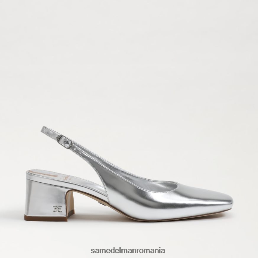 Sam Edelman încălţăminte argint moale femei terra slingback kitten heel HN448Z187