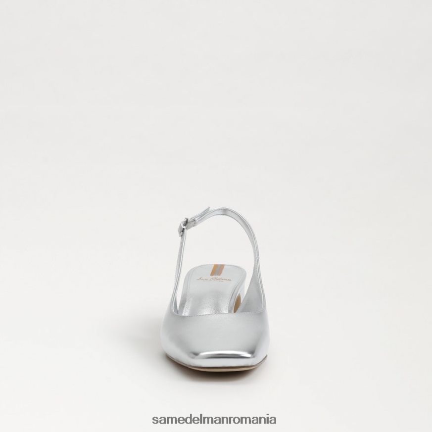 Sam Edelman încălţăminte argint moale femei terra slingback kitten heel HN448Z187