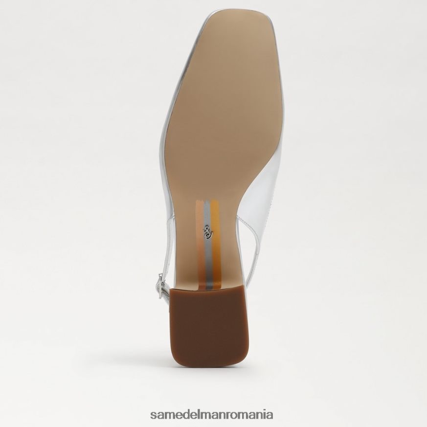 Sam Edelman încălţăminte argint moale femei terra slingback kitten heel HN448Z187