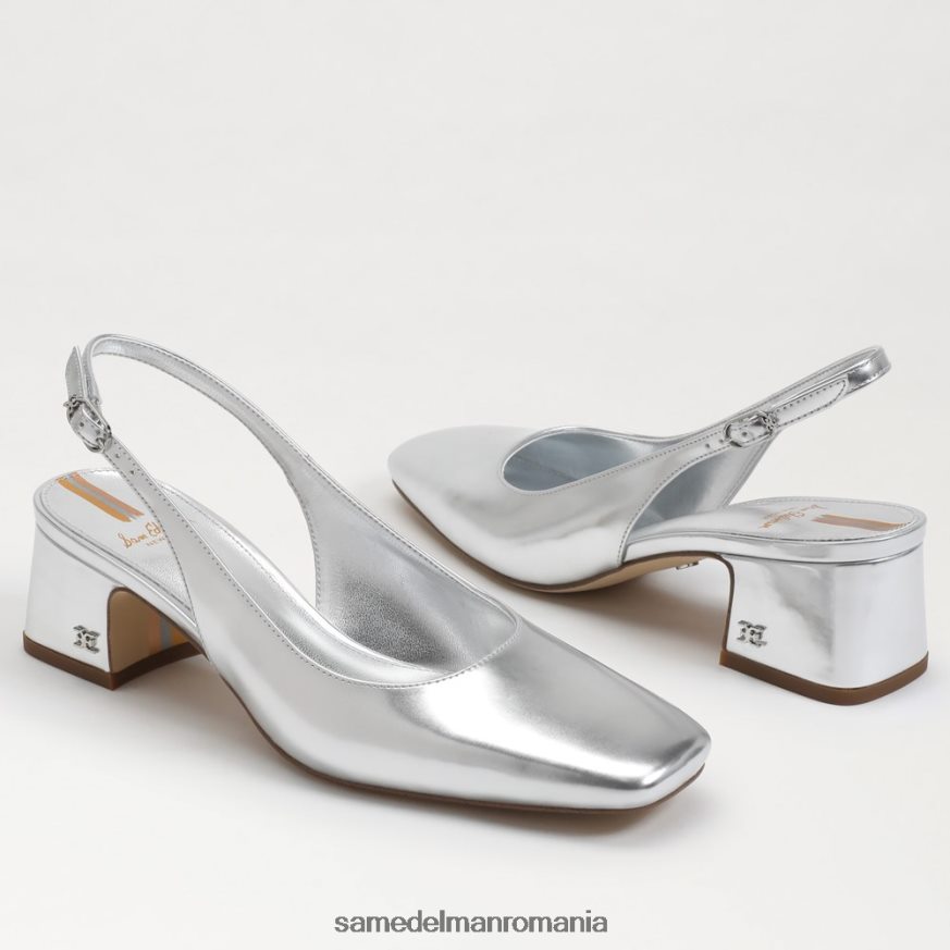Sam Edelman încălţăminte argint moale femei terra slingback kitten heel HN448Z187
