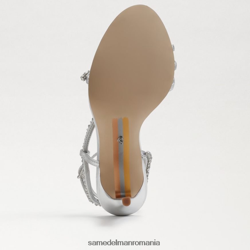 Sam Edelman încălţăminte argint moale femei toc cu curea de gleznă granger HN448Z695