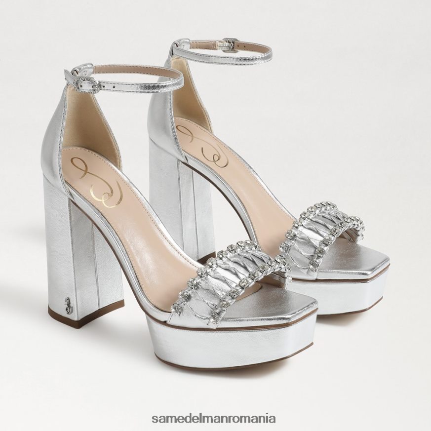 Sam Edelman încălţăminte argint moale femei toc platformă ninette HN448Z760