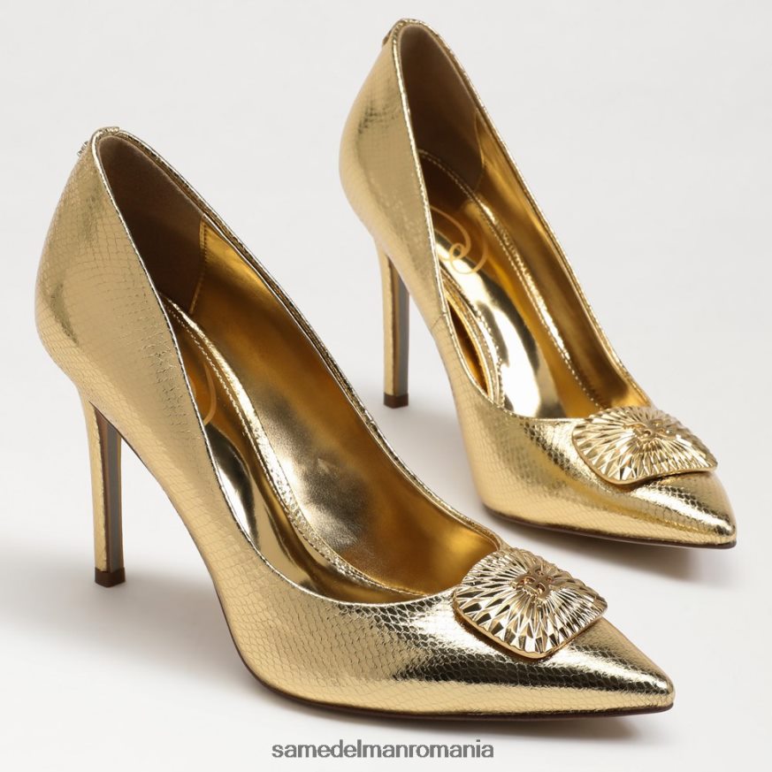 Sam Edelman încălţăminte aur chihlimbar femei toc ascuțit radiant alun HN448Z656