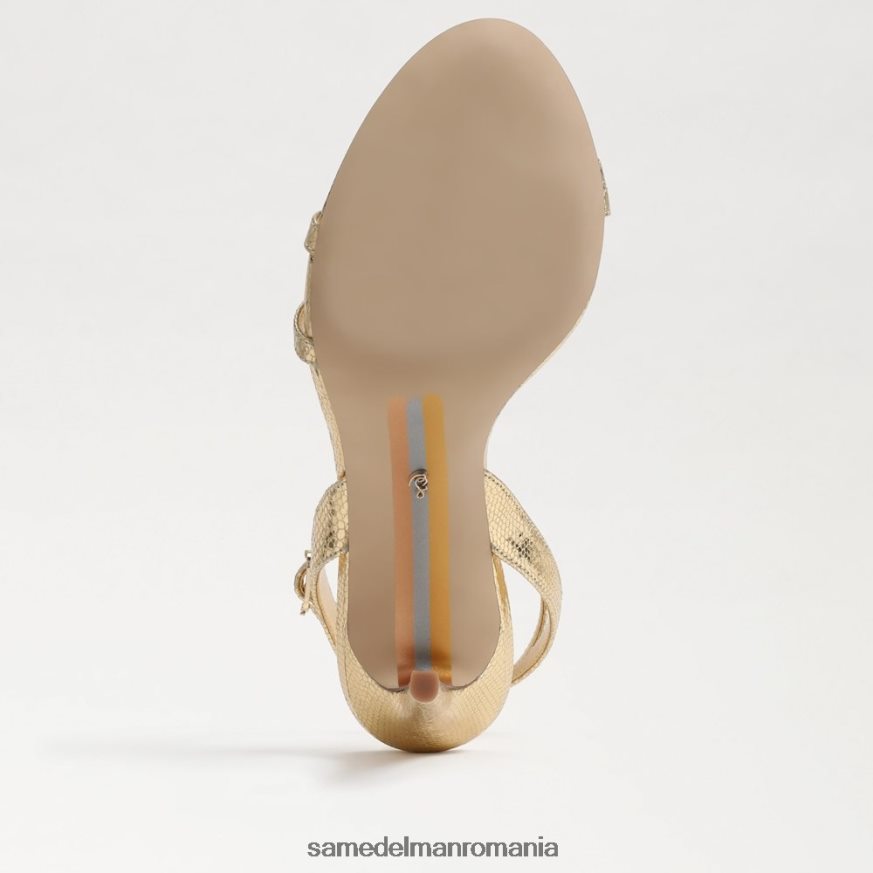 Sam Edelman încălţăminte aur chihlimbar femei toc cu cureaua gemmie HN448Z676
