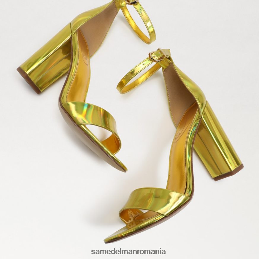 Sam Edelman încălţăminte aur mimoza femei sandale cu toc bloc yaro HN448Z333
