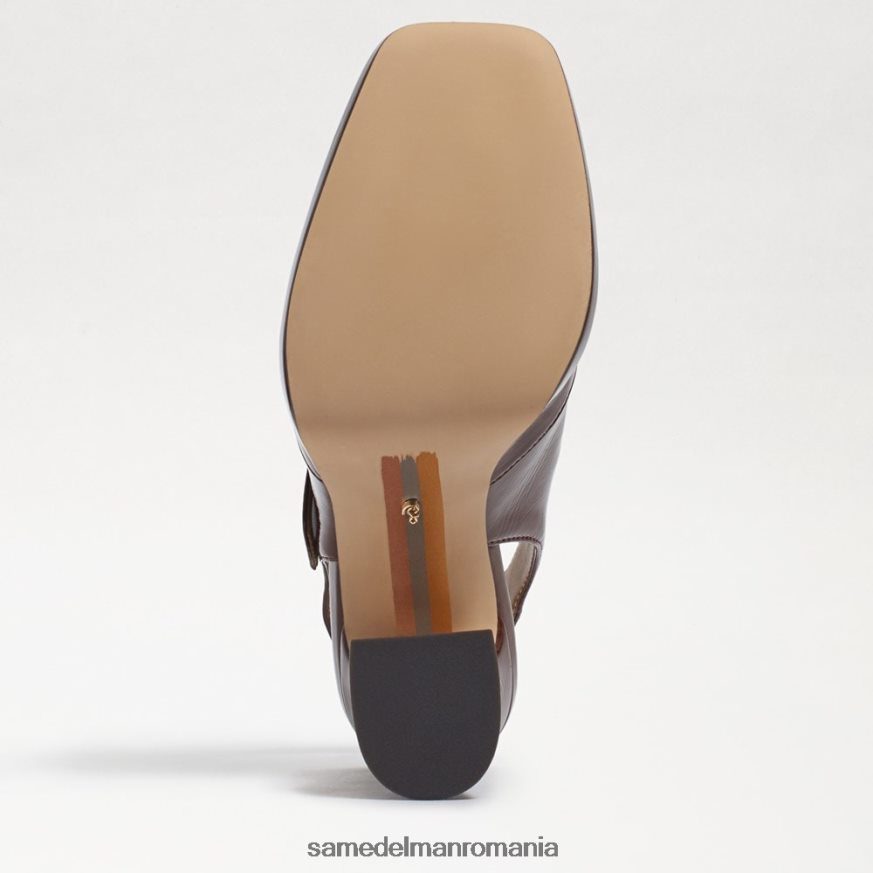 Sam Edelman încălţăminte brevet de cacao cald femei jildie slingback mary jane toc HN448Z314