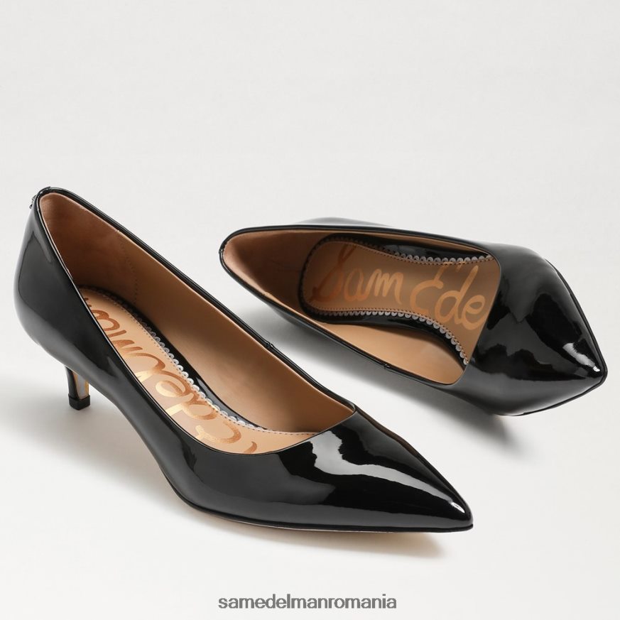 Sam Edelman încălţăminte brevet negru femei dori kitten heel pump HN448Z544