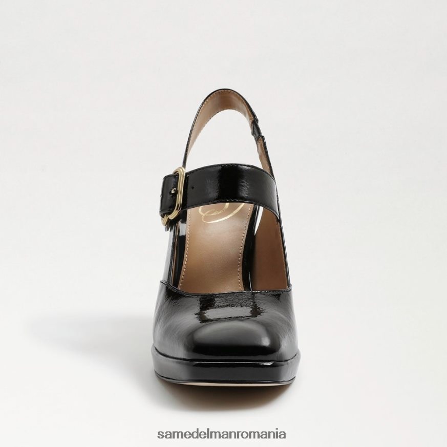 Sam Edelman încălţăminte brevet negru femei jildie slingback mary jane toc HN448Z316