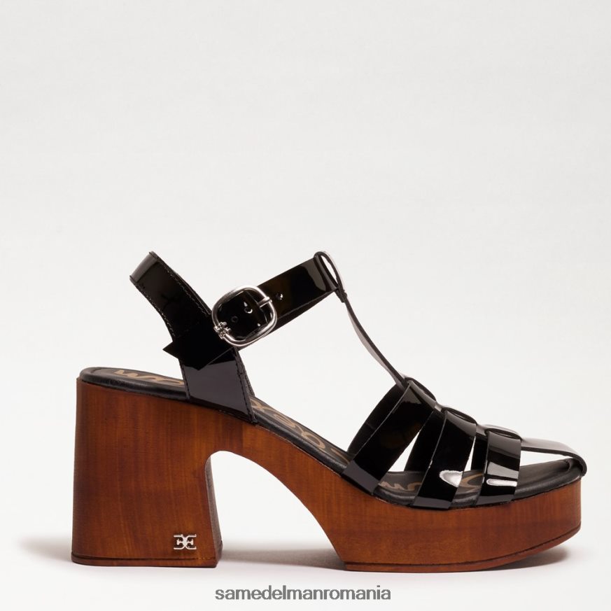 Sam Edelman încălţăminte brevet negru femei margritte platformă cu toc bloc HN448Z660