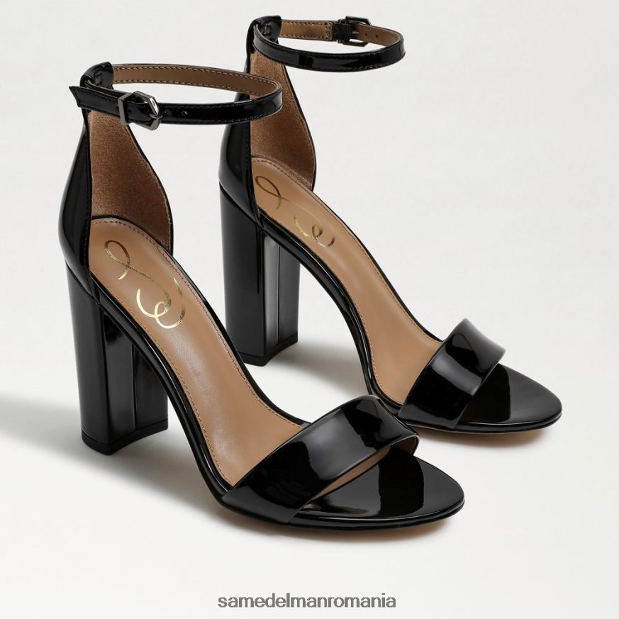 Sam Edelman încălţăminte brevet negru femei sandale cu toc bloc yaro HN448Z336