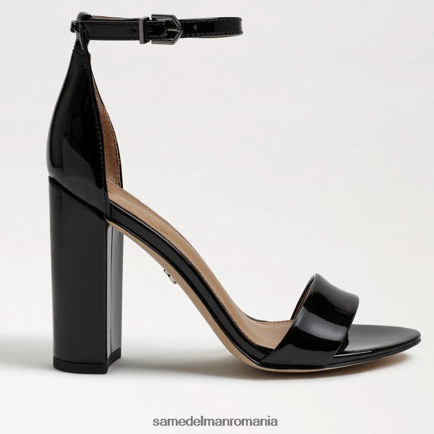 Sam Edelman încălţăminte brevet negru femei sandale cu toc bloc yaro HN448Z336